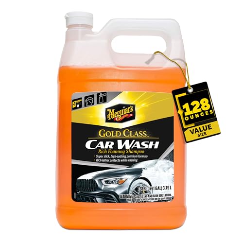 Meguiar's Gold Class Car Wash, Car Wash Foam for Car Cleaning - 1 Gallon Container