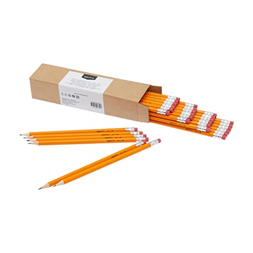 ⚡ BLITZDEAL (-67%) Amazon Basics Graphit-HB-2-Bleistifte mit Holzschaft, vorgespitzt, nicht schmierende Radierspitze, Schule, 30er-Pack