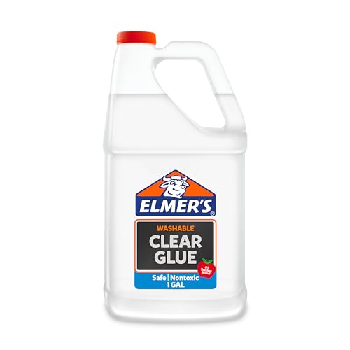 Elmers Clear Liquid School Slime & Craft Glue Premium 1 GlueGallon for School Supplies & Slime Supplies Washable, #1 Teacher Brand