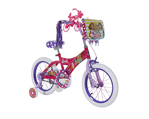 Dynacraft Barbie 16" Children's Bike – Fun and Stylish Design, Sturdy and Durable, Perfect for Kids Learning to Ride, Easy to Assemble, Ideal for Young Riders