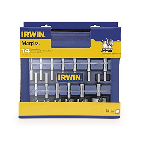 IRWIN Marples 1966893 Forstner Bit Set 14-Piece Carbon Steel