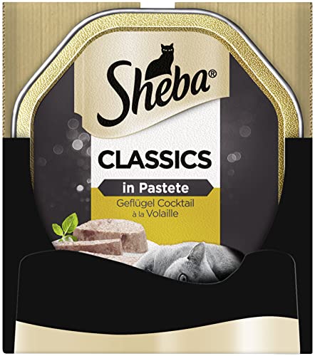 (-47%) SHEBA Schale Nassfutter für Katzen Classics in Pastete mit Geflügel Cocktail 2 x 11 x 85g
