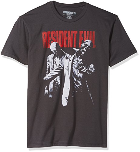 American Classics Resident Evil Horror Science Fiction Video Game Walking Zombies Adult T-Shirt - Smoke - Medium