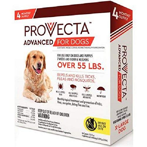 Provecta® Advanced for Dogs (XL) Over 55 lbs – 4 Mos/Box
