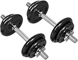 Amazon Basics Adjustable Dumbbell Set – 38 lbs