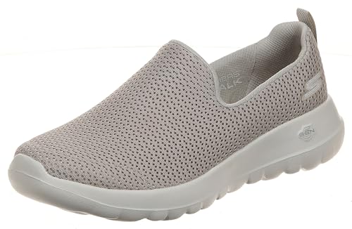Skechers Women's Go Walk Joy Sneaker – 5GEN Cushioning, Air-Cooled GOGA Mat, Breathable Mesh Upper, Taupe, 8.5 Wide