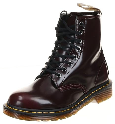 Dr. Martens Vegan 1460 Lace Up Boots, Cherry Red, 9 Women/8 Men