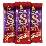 Cadbury Dairy Milk Silk Fruit and Nut Valentines Gift Pack Chocolate Bar 129 g Pack of 3