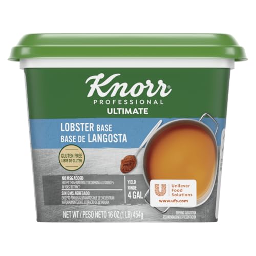 Knorr Professional Ultimate Lobster Paste Base Gluten Free, No Artificial Flavors or Preservatives, No MSG added, Colors from Natural Sources, 1 Pound (Pack of 6)