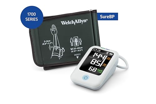 Welch Allyn H-BP100SBP Home Series 1700 Blood Pressure Monitor and Upper Arm Cuff, Clinical-grade Technology and Easy Bluetooth Smartphone Connectivity