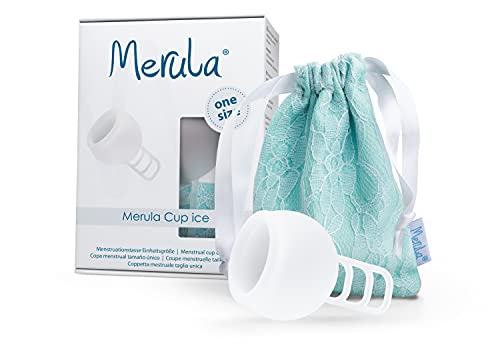 ⚡ BLITZDEAL (-60%) Merula Cup ice (transparent) - One size Menstruationstasse aus medizinischem Silikon