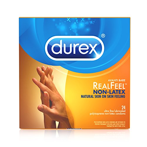 Durex Avanti Bare RealFeel Non-Latex Condom, 24 Count
