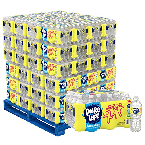 Pure Life, Purified Water, Plastic Bottled Water, Pallet of 78 Cases, Clear, 16.9 Fl Oz (Pack of 78)