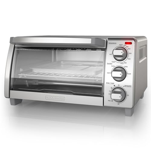 BLACK+DECKER 4-Slice Toaster Oven with Natural Convection, Stainless Steel, TO1760SS (TO1760SST-1)Breville BOV450XL Min