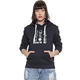 Campus Sutra Womens Cotton Printed Hoodie