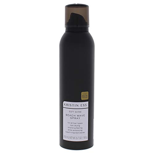 Kristin Ess Hair Soft Shine Beach Wave Hair Spray for Soft Texture + Shine, Non-Drying, Wavy Hair Styling Product, 6.7 oz