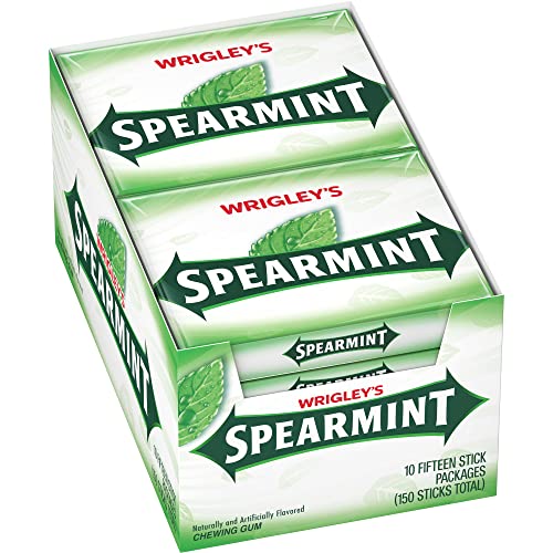 Wrigleys Spearmint, 15-Count (Pack of 10)