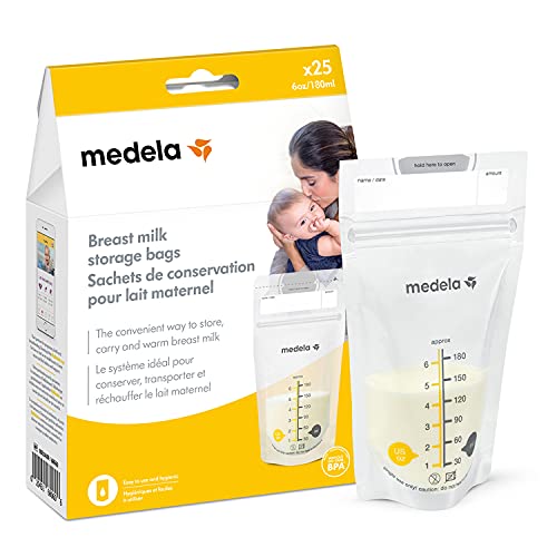 Saco de armazenamento de leite materno Medela, 25 unidades