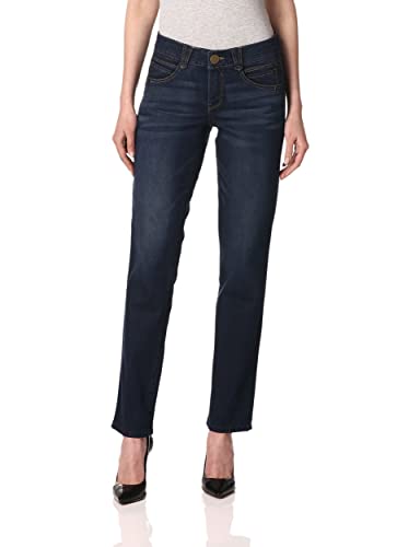 Democracy Women's Ab Solution Straight Leg Jean Indigo