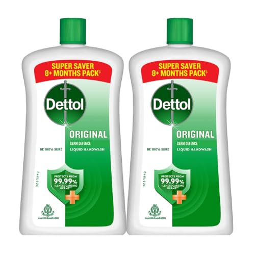 Dettol Original Liquid Handwash | 875ml (29.59 Fl Oz) | Pack of 2