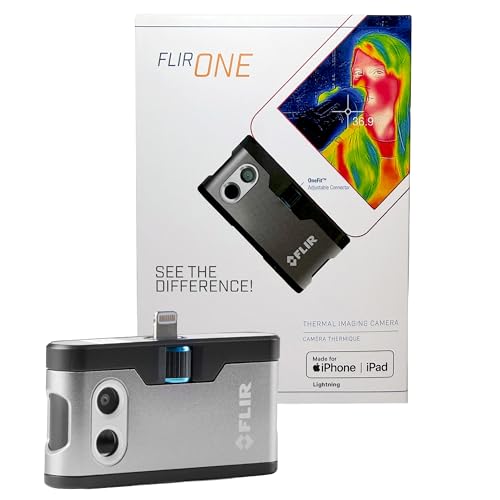 FLIR ONE Gen 3 - Thermal Imaging Camera for iOS Smartphones (iPhone 14 and Older w/Lightning Port): Use for Home Inspection, HVAC, Automotive, Machine Industries and More