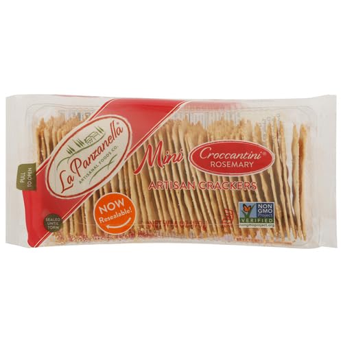 La Panzanella, Rosemary Mini Croccantini Cracker, 6 Ounce