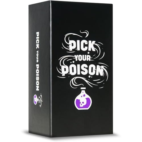 Pick Your Poison Party Game - The “What Would You Rather Do?” Family Card Game for White Elephant Parties, Stocking Stuffers + Board Games Night with Friends