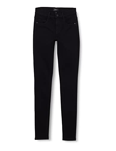 (-23%) ONLY Damen Onlrain Reg Skinny Cry6060 Noos Jeans, Black Denim, XL EU