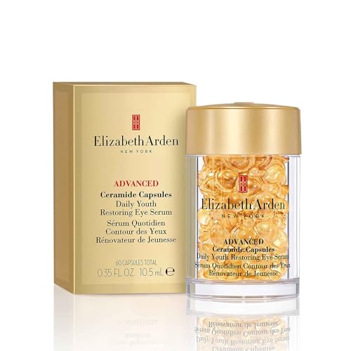 (-41%) Elizabeth Arden - Ceramid Augenserum Kapseln, reduziert Schwellungen und feine Falten, intensive und langanhaltende Feuchtigkeitszufuhr, Einzeldosis, 1 pro Tag anwenden - 60 Kapseln