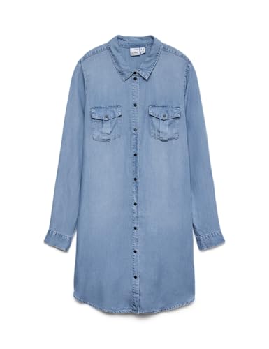 (-44%) VERO MODA Female Jeanskleid VMSIGGA Kurzes Kleid
