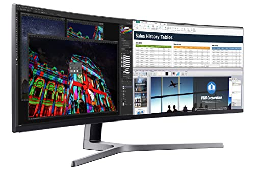 Samsung 49" CHG90 QLED Gaming Monitor Innovative Size A gorgeous, adaptable, and absolutely