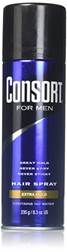 Consort Extra Hold Scented Aerosol Hair Spray for Men, 8.3 oz – The Ultimate Mens Hairspray for Thin Hair and Mens Grooming Needs, Dry Look Styling