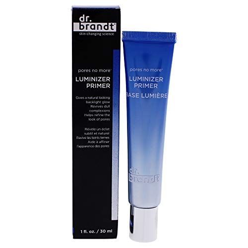 Dr. Brandt Pores No More Luminizer Primer - Blurs the Appearance of Pores & Imperfections, Provides a Smooth Canvas for Foundation + a Glowing, Flawless Complexion - 1 fl oz