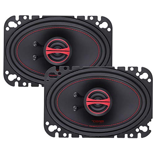 DS18 G4.6Xi GEN-X 4x6 2-Way Coaxial Speakers 135 Watts Max Power 45 Watts RMS 4-Ohm Mylar Dome Tweeters with Neodymium Magnet - Clarity Unparalled by Other Speakers in Their Class - 2 Speakers