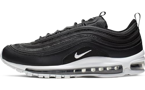 Nike Men's Air Max 97 Trail Running Shoes, Black/White, 8.5
