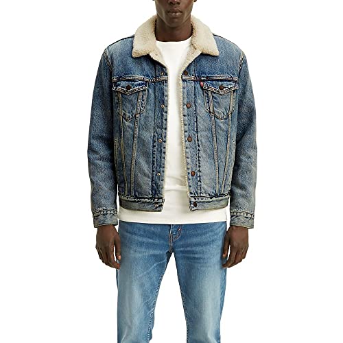 Levi's Men's Sherpa Trucker Jacket, denim, M