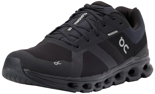 On Women's Cloud Sneakers, Black/White, 6 Medium US