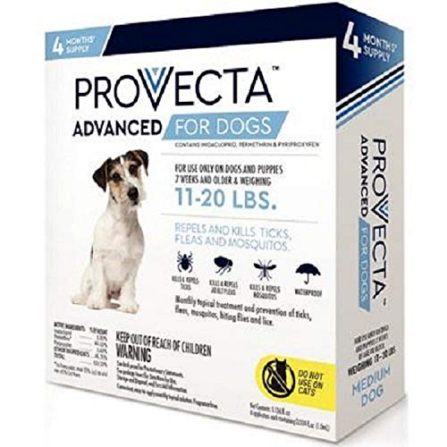Provecta® Advanced for Dogs (Md) 11–20 lbs – 4 Mos/Box