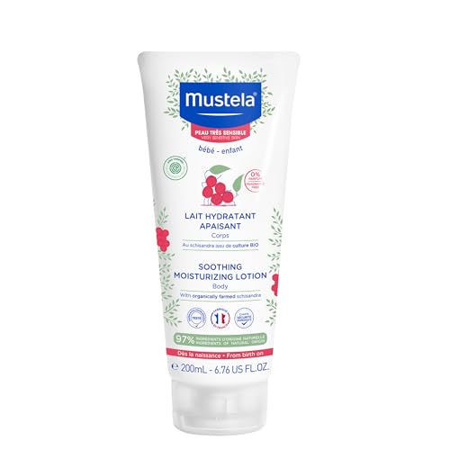 Hidratante e Calmante sem Fragrância para Pele Muito Sensível/Sensibilizada dos Bebês e Crianças, Mustela Bebê, Rosa, Mé...