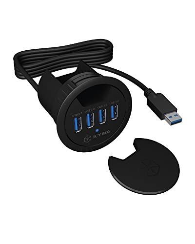 (-32%) ICY BOX Tisch-Hub 4X USB 3.2 Gen 1 Type-A IB-HUB1403