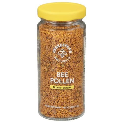 Beekeeper's Naturals - 100% Raw Bee Pollen Granules, Natural Preserved Enzymes, Source of Vitamin B, Minerals, Amino Acids & Protein - Paleo & Keto Friendly, Gluten Free (5.2 oz)