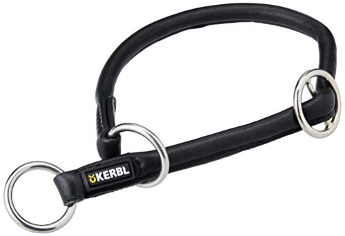 Kerbl Roma Round-Leather Choker, 55 cm, Black