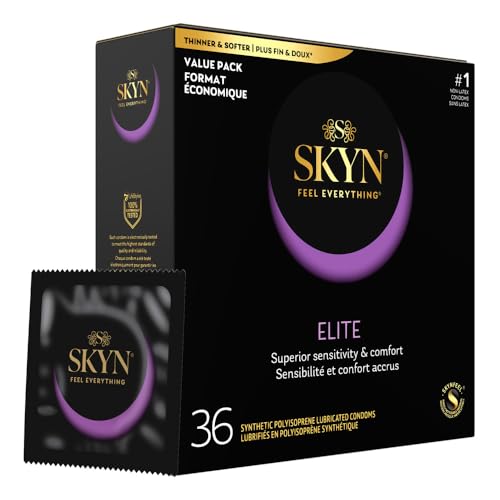 SKYN Elite – 36 Count – Ultra-Thin, Lubricated Latex-Free Condoms