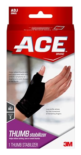 ACE™ Brand Deluxe Thumb Stabilizer, Adjustable, Black, 1/PackUSB Heated Wrist Brace Heating Pad Rechargeable Wrist Wr