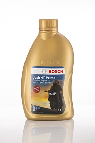 Bosch Engine Oil | Josh 4T Prime 20W 50 API SL for Motorcycle Bikes and Scooters, 1 Liter