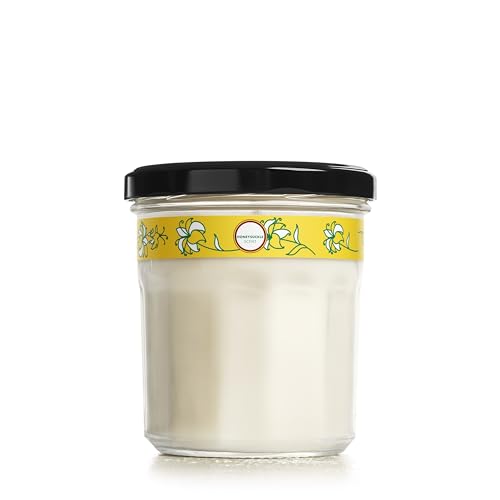 MRS. MEYER'S CLEAN DAY Soy Aromatherapy Candle, 35 Hour Burn Time, Made with Soy Wax and Essential Oils, Honeysuckle, 7.2 Oz