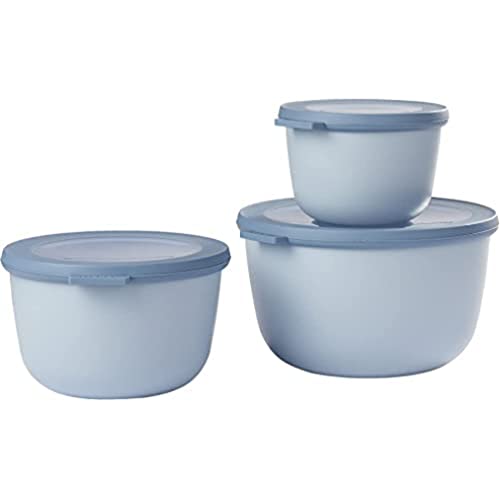 🔥 SELTEN SO GÜNSTIG (-48%) Mepal - Multischale Rund 3-teiliges Set Cirqula - 3,5 l - Nordic blue