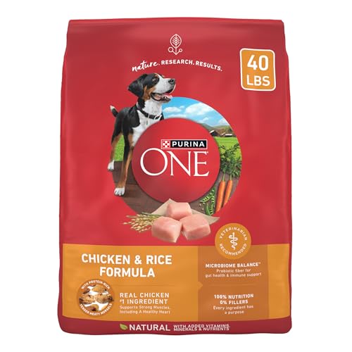 Purina ONE SmartBlend Chicken and Rice Formula Dry Dog Food 40 lb
