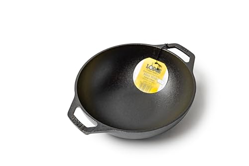 Lodge Black 9" Cast Iron Mini Wok Kitchens The right tool to sear, saute, bake