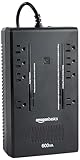 Amazon Basics UPS Battery Backup & Surge Protector, 600VA/360W, 8 Outlets, Standby Uninterruptible Power Supply, Power Outage Protection, Compact Design, Black